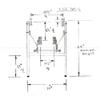 14" Base H-Type Folding Table Base view 2