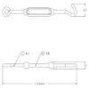 Maspro Denko GT70-P Antenna Branch Wire Turnbuckle view 3