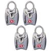Master Lock 4689Q TSA Approved Luggage Lock, 4 Pack, Colors May Vary view 1