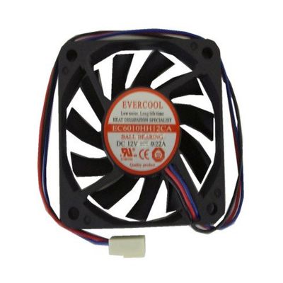 Evercool 60 x 60 x 10mm High-Speed Fan 3pin, EC6010HH12CA
