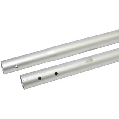 MARSHALLTOWN Round Section Handles, 72 Inch Length, 35 Millimeter Pole Diameter, Swaged Connection Style, Powder Coated Aluminum-Grey, Made in the USA, PB72