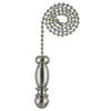 Westinghouse 7710300 Pendant Pull Chain, Brushed Nickel, White view 1