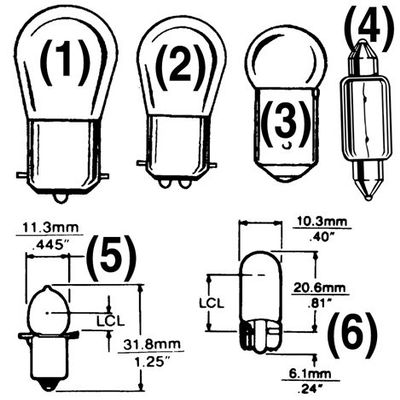 Ancor 12V 32/3W Light Bulb #1157 (2)