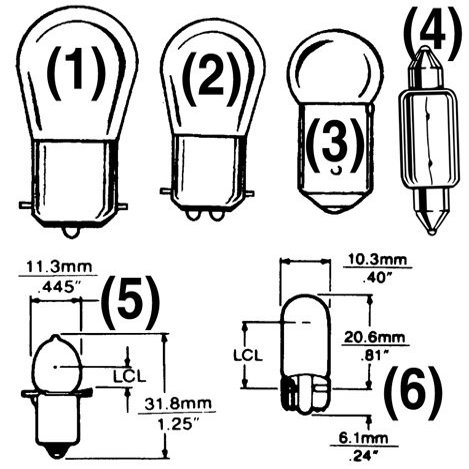 Ancor 12V 32/3W Light Bulb #1157 (2)