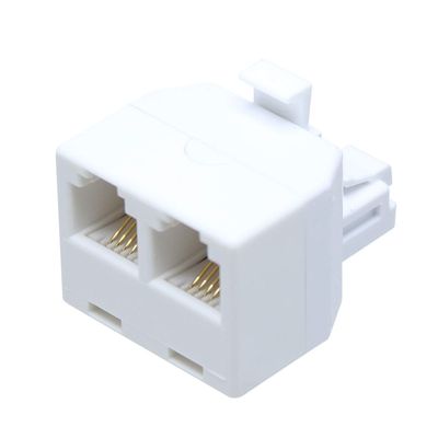 Taro'S CMJ-AD2 RJ11/12 Modular Cable, 2 Distribution Adapter, 6 Poles, 4 Cores, 6 Poles, 2 Cores, Eco Simple Packaging