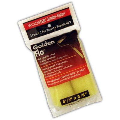 Wooster, 4.5 Inch (2-Pack) RR315-4 1/2 4-1/2 Jumbo-KOTER GOLDENFLO 3/8 2PK Mini RLR, Color