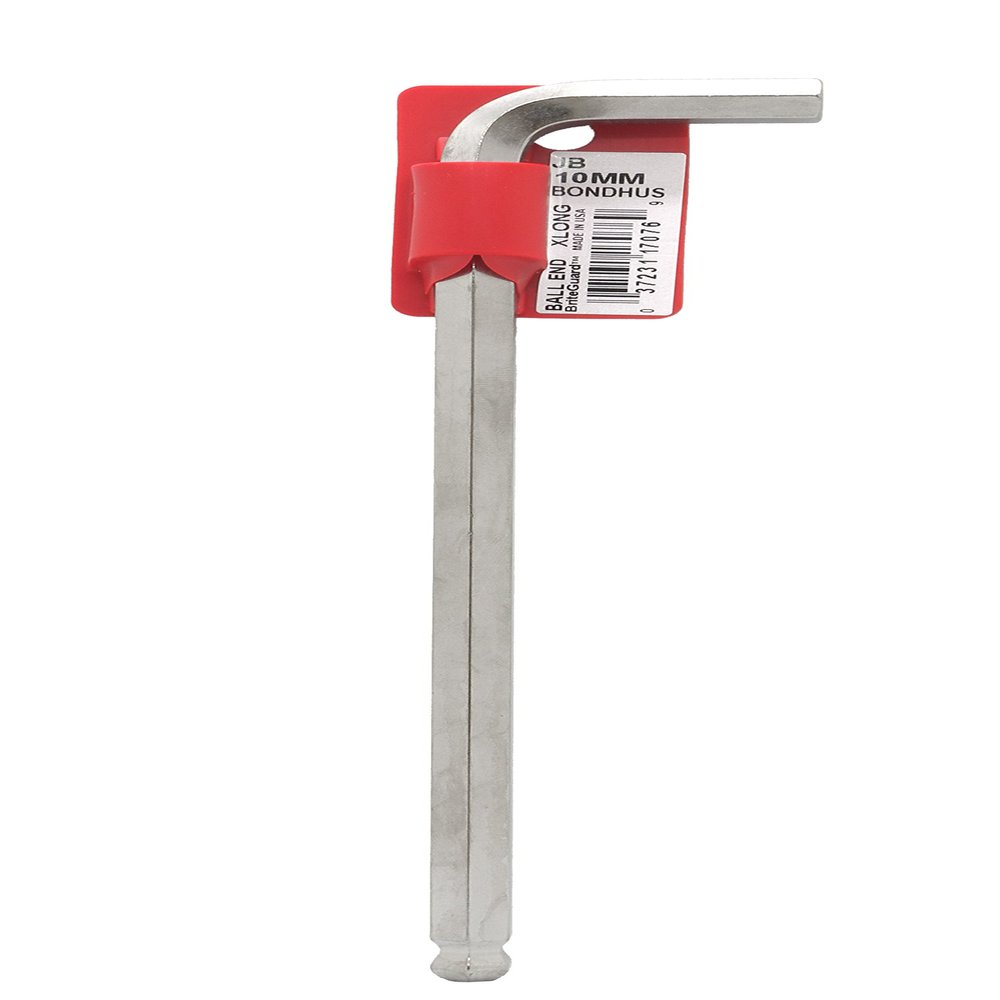 10mm BriteGuard Plated Ball End L-Wrench Tagged & Barcoded