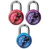 Master Lock Padlock, Mini Dial Combination Lock for Gym or School Lockers, Small Lock is 1-9/16 Inches Wide, Color Assortment Pack, (Pack of 3), 1533TRI view 1
