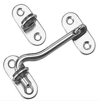 DOOR HOOK Stainless Steel 3-1/4" W/STAPLES