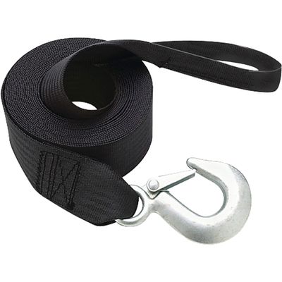 Seachoice++2+in.+W+x+20+ft.+L+Black++Winch+Strap++1320+lb.+1+pk