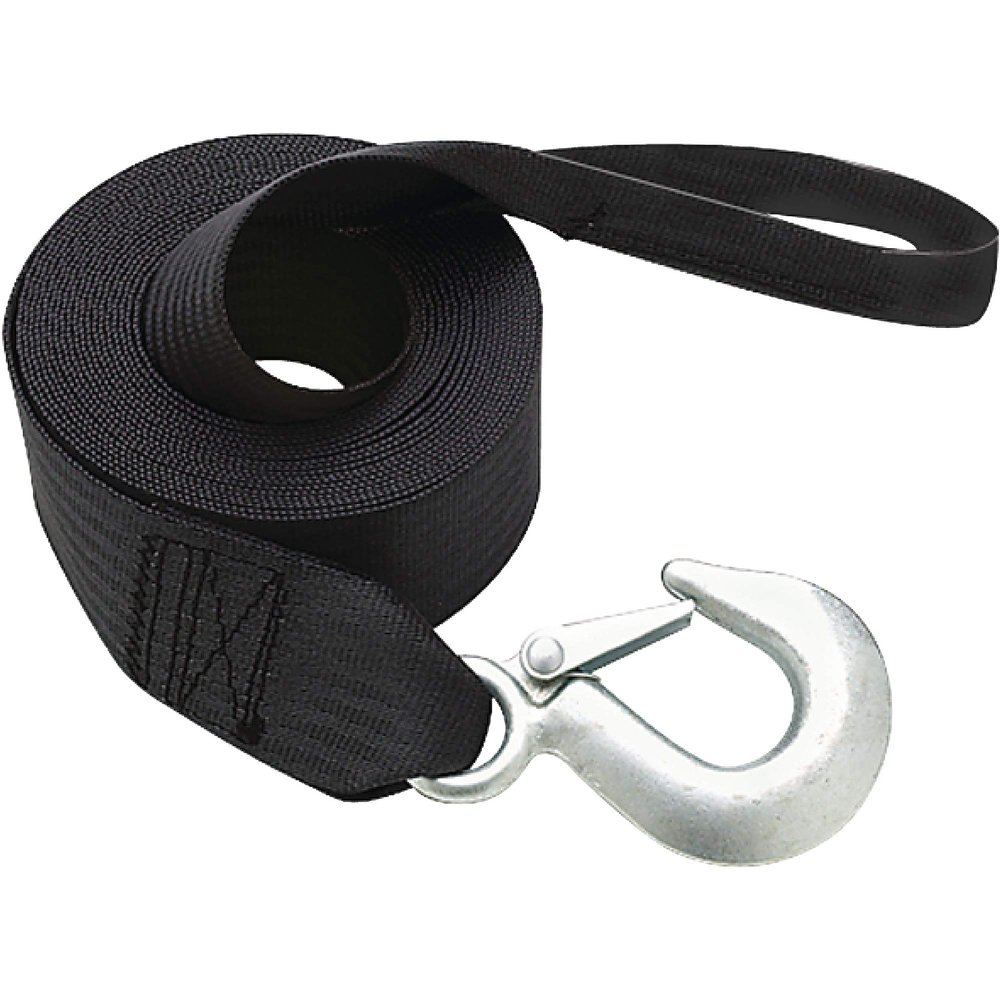 Seachoice++2+in.+W+x+20+ft.+L+Black++Winch+Strap++1320+lb.+1+pk