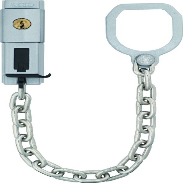 ABUS 215421 Lockable Door Handle Chain Type SK99 Silver