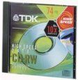 TDK Electronics - CD-RW74HSS5 - TDK 10x CD-RW High Speed Media
