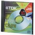 TDK Electronics - CD-RW74HSS5 - TDK 10x CD-RW High Speed Media