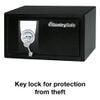 SentrySafe Black Security Safe with Key Lock for Home, Office, or Dorm holds Money, Jewelry, Documents, and Other Valuables, 0.35 Cubic Feet, X031 view 3