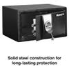 SentrySafe Black Security Safe with Key Lock for Home, Office, or Dorm holds Money, Jewelry, Documents, and Other Valuables, 0.35 Cubic Feet, X031 view 4