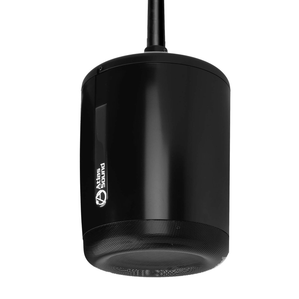 AtlasIED 8" 2-Way Pendant Mount Speaker with 60-Watt 70.7V Transformer - Black