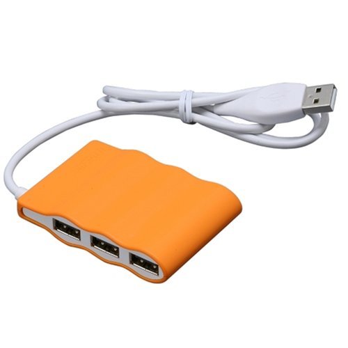 iBUFFALO BASH401OR USB 2.0 Hub AS Series Bus Power, 4 Ports, Orange