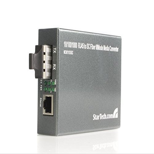 10/100/1000 RJ45 to Sc Fiber Multi Mode Media Converter