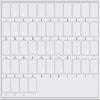 4Keyboard Spanish (Traditional) Keyboard Stickers with White Lettering ON Transparent Background view 2