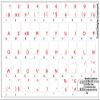 DUTCH BELGIAN KEYBOARD STICKERS WITH RED LETTERING ON TRANSPARENT BACKGROUND view 2