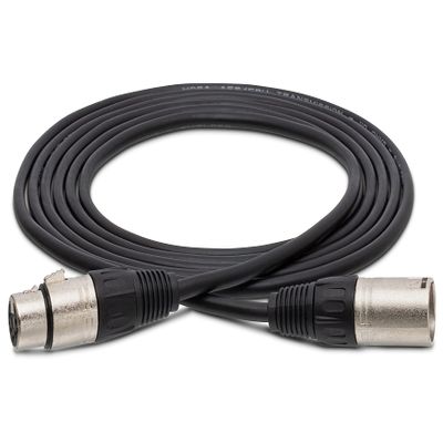 Hosa DMX-550 5-Pin 2-Conductor XLR5M to XLR5F DMX-512 Cable, 50 Feet
