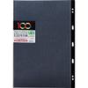 100 Years Mat Series A4 Size, Binder Type, 10 Hole Type, Free Replacement Card, Black (Toys & Hobbies) view 1