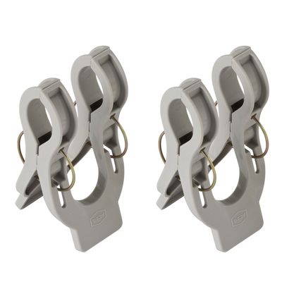  Stop (Rod Receptacle Type) Set of 2, 13X7X7cm, White/Black/red