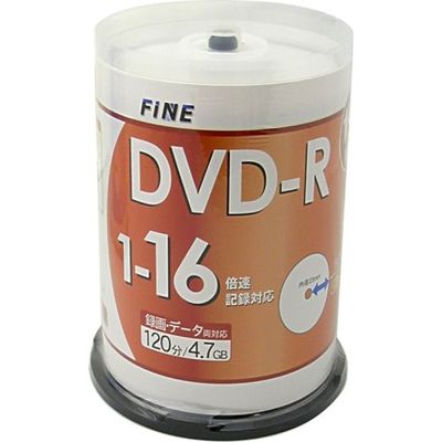 Fine DVD  R4 X 7gb1 Times Recording for waidopurintaburu 1  16 X Speed Spindle Case Pack of 100 fdr47  16x100pw