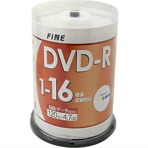 Fine DVD  R4 X 7gb1 Times Recording for waidopurintaburu 1  16 X Speed Spindle Case Pack of 100 fdr47  16x100pw