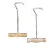 Intrepid International Wooden Handle Boot Hooks Boot Puller, Pair of Durable Metal Shoe Hooks for Effortless Boot Pulling, for Cowboy Boots, Riding Boots, Boot Helper, 2-Pack view 3