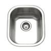 Houzer Club Stainless Steel Kitchen Bar & Prep Sink: 14 Inch Undermount Medium Sink with Strainer, Durable & Versatile, Essential for Home & Apartment: CS-1407-1 view 1