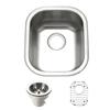 Houzer Club Stainless Steel Kitchen Bar & Prep Sink: 14 Inch Undermount Medium Sink with Strainer, Durable & Versatile, Essential for Home & Apartment: CS-1407-1 view 3