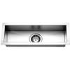Houzer Contempo Trough Stainless Steel Kitchen Bar Sink: 23 Inch Undermount with Strainer & Grid, Durable & Versatile, Essential for Home and Apartment: CTB-2385 view 1