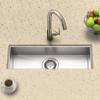 Houzer Contempo Trough Stainless Steel Kitchen Bar Sink: 23 Inch Undermount with Strainer & Grid, Durable & Versatile, Essential for Home and Apartment: CTB-2385 view 2