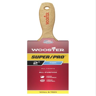 Wooster 912-0J41040020 Brush J4104-2 Super/Pro Ermine Paintbrush, 2-Inch, 2 Inch, Gold