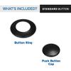InSinkErator Air Switch Decorative Button for InSinkErator Dual Outlet Garbage Disposal Air Switch Kit, STC-BLK, Gloss Black view 2