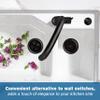InSinkErator Air Switch Decorative Button for InSinkErator Dual Outlet Garbage Disposal Air Switch Kit, STC-BLK, Gloss Black view 3