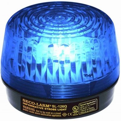 Seco-Larm Enforcer Xenon Strobe Light, 12VDC, Blue Lens (SL-126Q/B)