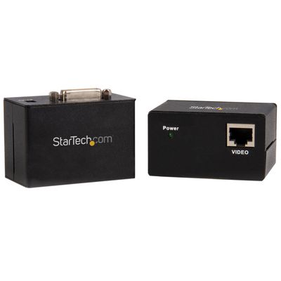 StarTech.com DVI Over Cat5 UTP Extender (Local and Remote Unit) - up to 50m - Video Extender - up to 164 ft - ST121UTPDVI, Black
