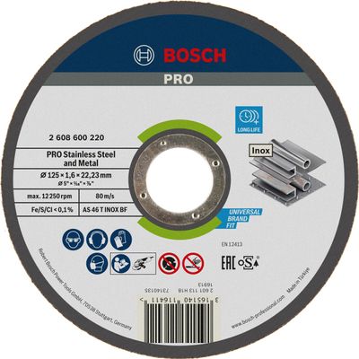 Bosch Accessories 2608600220 INOX Straight Cutting Disc