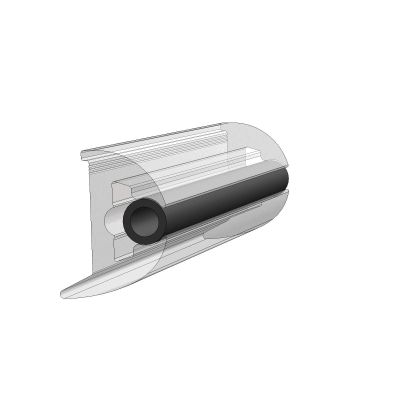 3/4 TUBE STYLE FLEXIBLE VINYL INSERT, 70 FEET