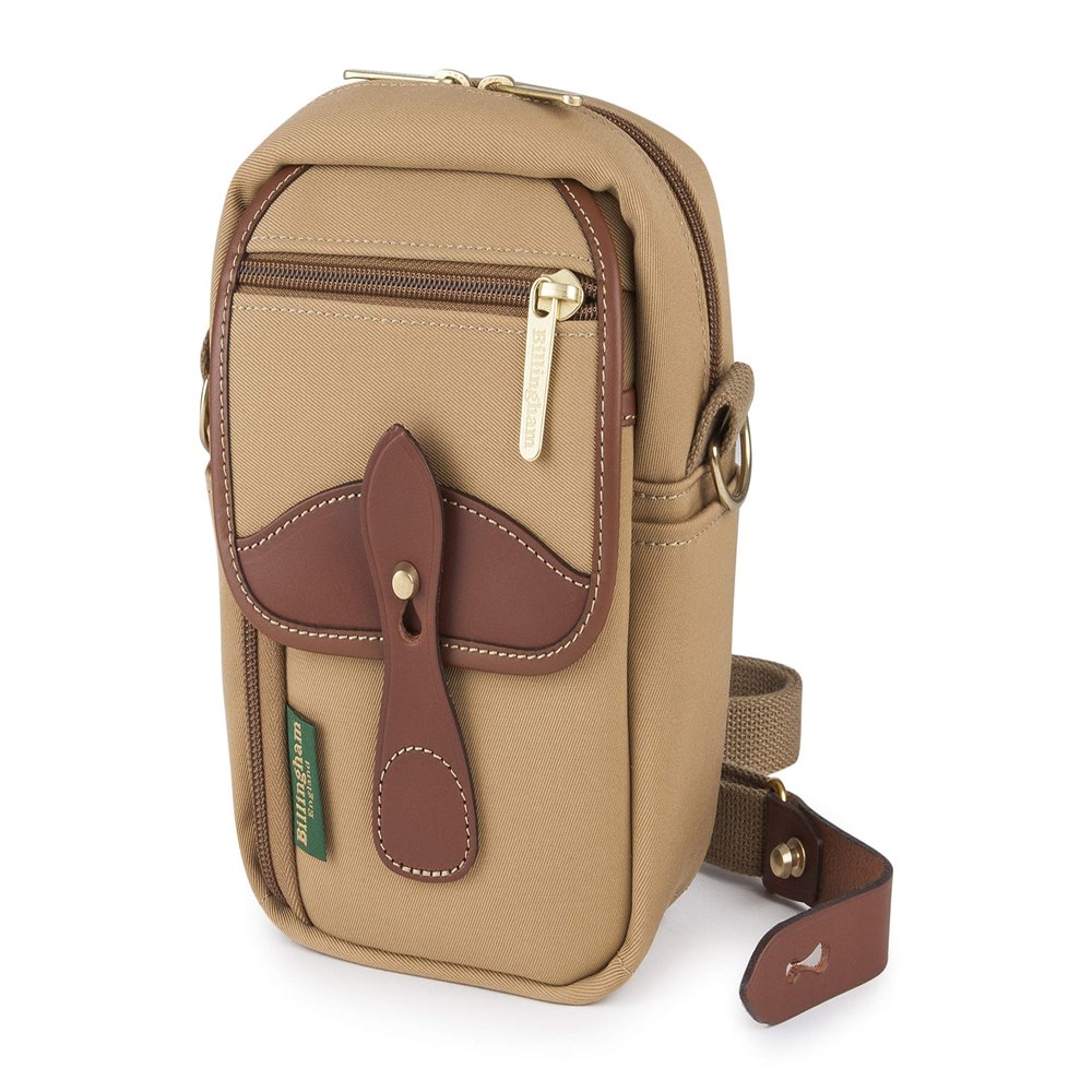 Billingham Compact Stowaway Camera & Travel Pouch (Khaki Canvas/Tan Leather)