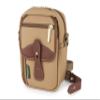 Billingham Compact Stowaway Camera & Travel Pouch (Khaki Canvas/Tan Leather) view 1
