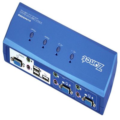 2PORT Desktop USB to KVM Switch with Audio+USB Port 2SETS of Cables