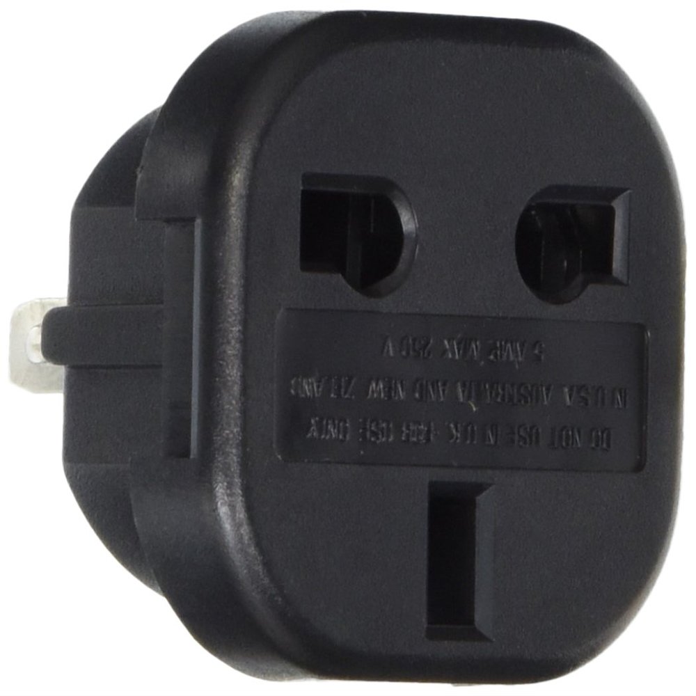 VCT VP9F Converts 3 Pin UK Plugs to USA or Australian Plug Adapter