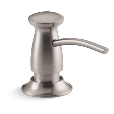 KOHLER K-1893-C-VS Built in Soap Dispenser,Kitchen Sink Soap Dispenser in Vibrant Stainless