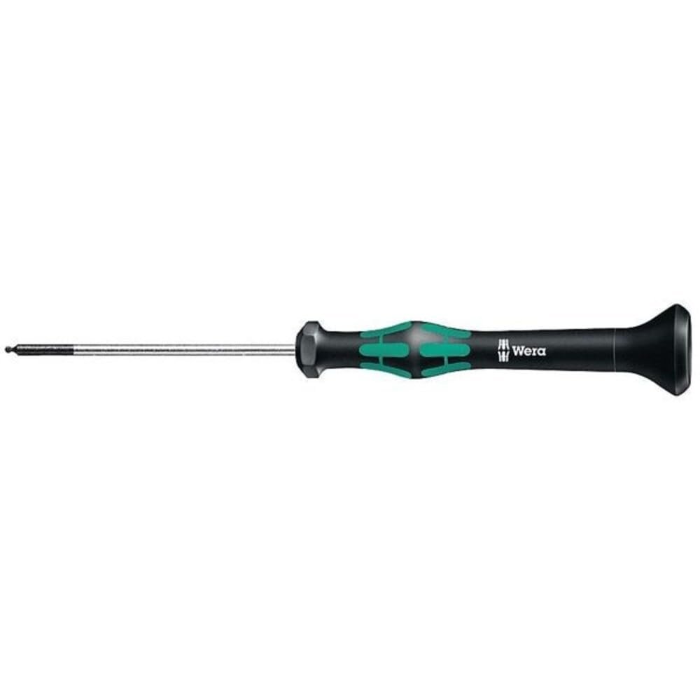 WERA 05118096001 2052 Ball end Hexagon Screwdriver for Electronic Applications, 3 x 60 mm