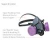NORTH Honeywell 550030M 5500 Series Low Maintenance Half Mask Respirators, Medium, 1' x 1' x 1' Size view 4