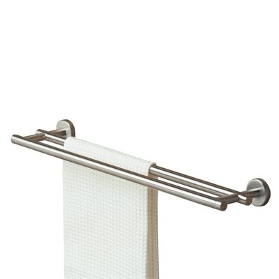 Tiger Boston Double Towel Rail, Stainless Steel Brushed, 58,1x5x13 cm